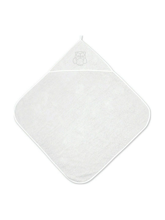 Lorelli Baby Bath Towel-Bathrobe Hooded White 8...