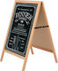 M&T Displays Floor Chalk Board 78x60cm