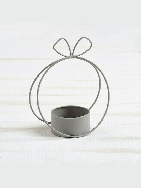 Set of Candle Holders Metal suitable for Tealights 6.5x6.5x12.5cm 24pcs