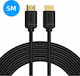 Baseus HDMI 2.0 Cablu HDMI de sex masculin - HDMI de sex masculin 5m Negru