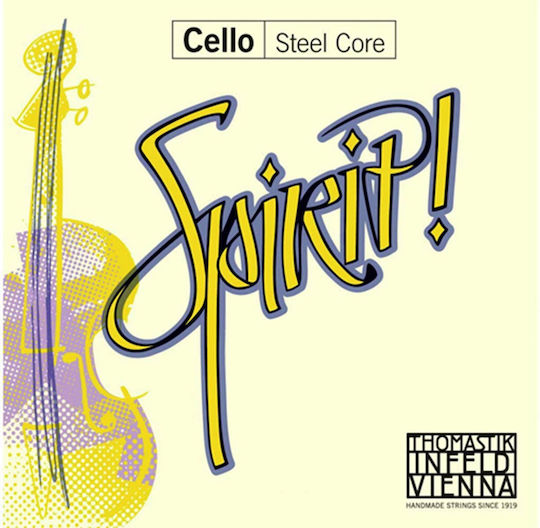 Thomastik Spirit! Cello Μονές Χορδές Steel Τσέλου 4τμχ 4/4