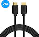 Baseus HDMI 2.0 Cablu HDMI de sex masculin - HDMI de sex masculin 2m Negru