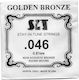 Sit Golden Bronze 80/20 Acoustic Single String Bronze for Acoustic Guitar 46