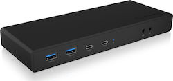 Icy Box USB-C Docking Station with HDMI/DisplayPort 4K PD Ethernet (IB-DK2245AC)