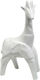 Espiel Decorative Elephant in White 18.5x11.5x38cm 1pcs