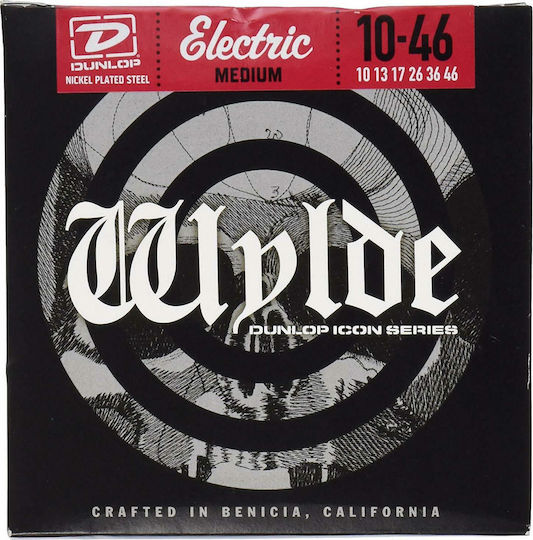 Dunlop Zakk Wylde Icon Series Единични Струни от Никелирана Стомана за Електрическа Китара 6 Бр. Medium