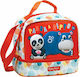 Fisher Price Hippo Σχολικό Τσαντάκι Φαγητού Ώμου 4.5lt Κόκκινο 20x15x21cm