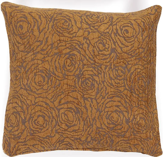 Mc Decor Dekorativer Kissenbezug Flower Orange 45x45cm