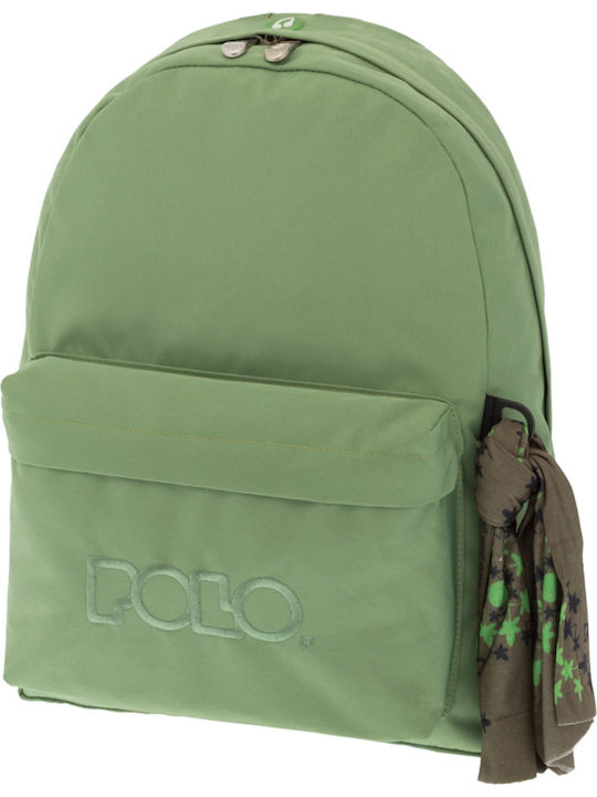 Polo Original 600D School Bag Backpack Junior High-High School in Green color 20lt 2018