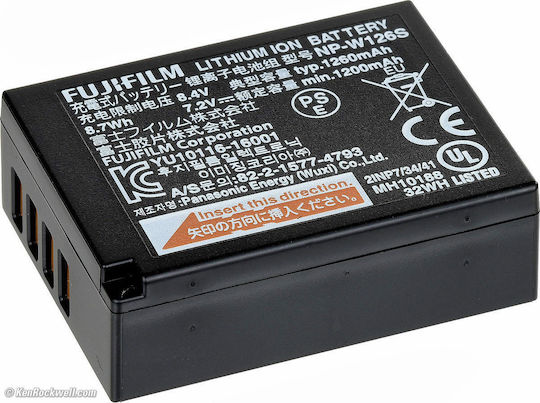 Fujifilm Camera Battery NP-W126S Lithium Ion (Li-Ion) 1260mAh