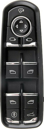 NTY Comutator geamuri auto pentru Porsche Ardei iute / Macan 2010 11pin Negru
