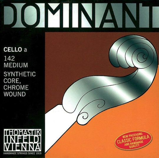 Thomastik Single Synthetic Core String for Cello 4/4 Dominant Cello A Medium 4/4