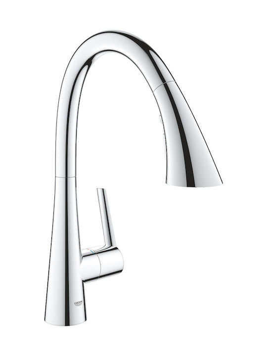 Grohe Zedra Kitchen Counter Faucet with Detachable Shower Chrome