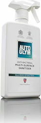 AutoGlym Liquid Protection for Interior Plastics - Dashboard Anti-Bacterial Multi-Surface Sanitiser 500ml AGABMSS500