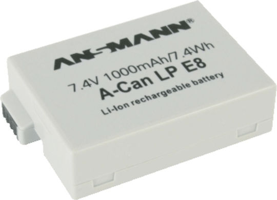 Ansmann Μπαταρία Φωτογραφικής Μηχανής A-Can LP E8 Ιόντων-Λιθίου (Li-ion) 1000mAh Συμβατή με Canon