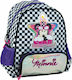 Gim Minnie Silver Star Schulranzen Rucksack Grundschule Silber mit Flaschenhalter 12Liter