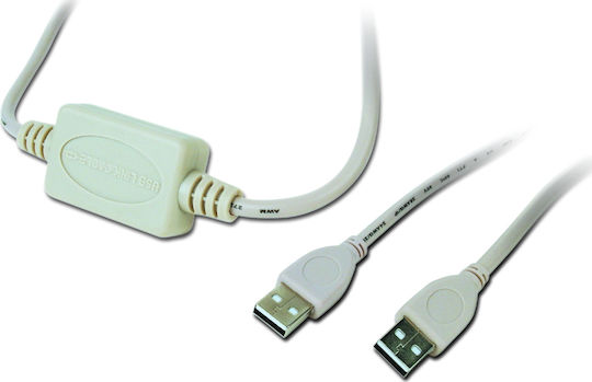 Gembird USB 2.0 Cable USB-A male - USB-A male Λευκό 1.8m (UANC22V)