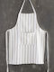 Rythmos Stripes Șorț de Bucătărie Bej 85x64cm 108-106-1086 1buc