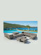 Mykonos Sitting Room Outdoor Free Standing Polypropylene Table Gray 65x65x33cm