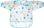 Kiokids Prince Waterproof Coverall Fabric with Hoop & Loop Fastener, Pocket & Sleeves Light Blue 1978