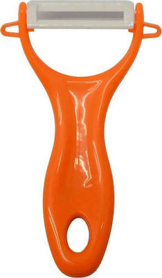 Ankor Peeler/Cleaner for Fruits & Vegetables made of Plastic Orange 1pcs