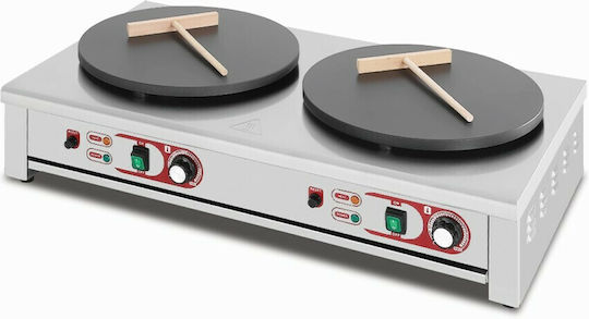 Dynamic Двойна Професионална Електрическа Крепиера 6kW с Плот Ø40см
