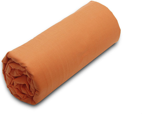 Sunshine Menta 152 Σεντόνι Μονό με Λάστιχο 100x200+20εκ. Orange 7
