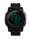 Skmei Digital Watch Battery with Rubber Strap Black / Green