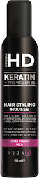 Farcom HD Keratin Hair Styling Mousse Ultra Strong Hold 250ml