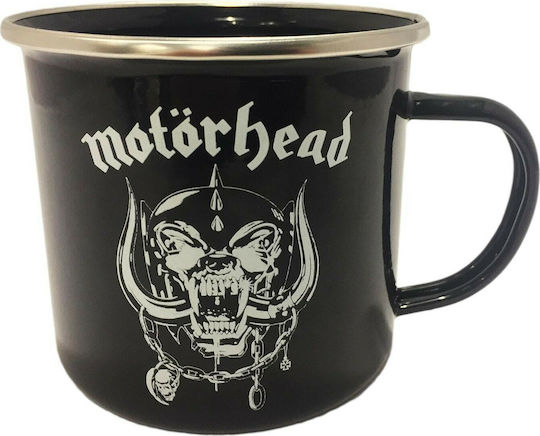 Global Motorhead - Warpig Becher Emaille Schwarz 500ml Global Motorhead - Warpig Becher Emaille Schwarz 500ml