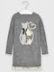 Mayoral Kids Dress Long Sleeve Gray