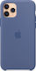 Apple Silicone Case Linen Blue (iPhone 11 Pro Max)
