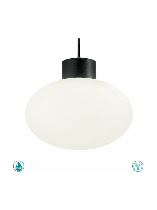 Ideal Lux Clio MSP1 Outdoor Hanging Ceiling Light E27 in Black Color 144245