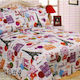Silk Fashion W64578#4 Set Coverlet Single Cotton 160x220cm 2pcs
