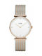 Cluse Triomphe Watch with Pink Gold Metal Bracelet