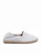 Toutounis 24264 Women's Leather Espadrilles White