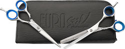 Eurostil Set Trimming & Thinning Hair Cutting Scissors 5.5"