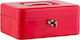 Sax Cash Box with Lock Red Box M 0-810-03