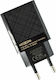 Moxom Charger Without Cable with 2 USB-A Ports Blacks (MX-HC22)