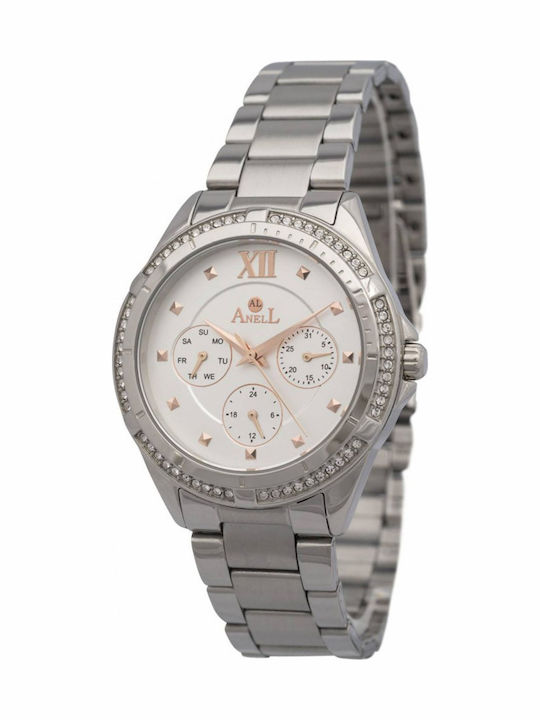 Anell Women's Watch with Silver Metal Bracelet