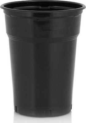 Disposable Plastic Drinkware Black 300ml 50pcs