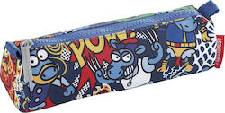 Kukuxumusu Superheroes Mix Pencil Case Barrel Blue