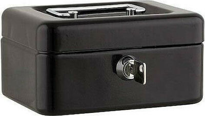 Sax Cash Box with Lock Black Box L 0-812-09