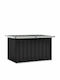 vidaXL Metal Outdoor Storage Box Ανθρακί 109x67x65cm