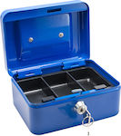 Technomax Cash Box with Lock Blue Blue Elegant 76 76/1