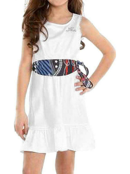 Guess Φόρεμα Kids Dress Sleeveless White