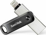 Sandisk iXpand 64GB USB 3.1 Stick mit Verbindung Blitzschlag & USB-A Schwarz