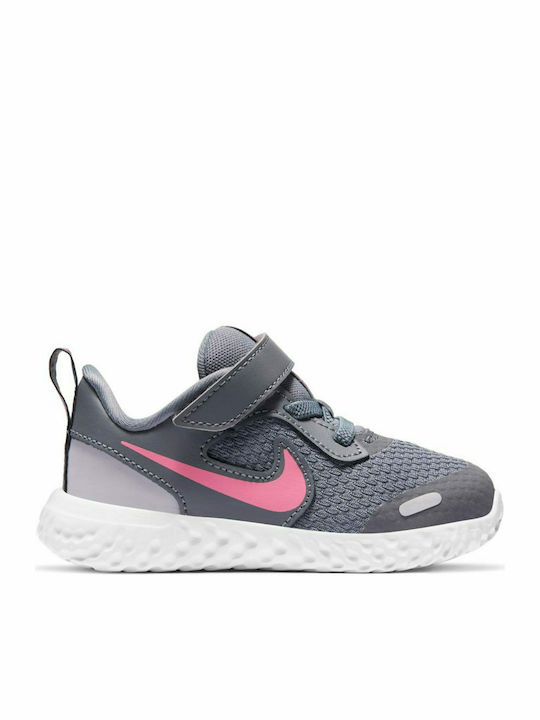 Revolution Revolution 5 Kids Sports Shoes Running with Hoop & Loop Closure Gray