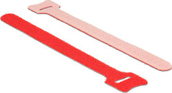 DeLock Legături Cablu Cu Scai Din Plastic 150mmx12mm În Culoare Roșie 10 Bucăți 18689