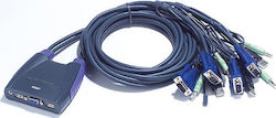 Aten 4-Port USB VGA/Audio Cable KVM Switch